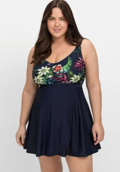 Tankini-Oberteil in ausgestellter Longform