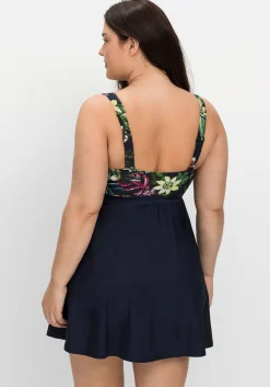 Tankini-Oberteil in ausgestellter Longform