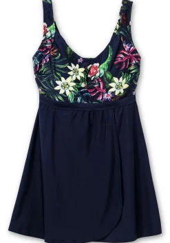 Tankini-Oberteil in ausgestellter Longform