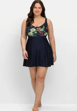 Tankini-Oberteil in ausgestellter Longform