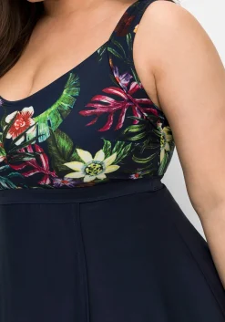 Tankini-Oberteil in ausgestellter Longform