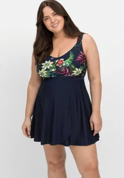 Tankini-Oberteil in ausgestellter Longform