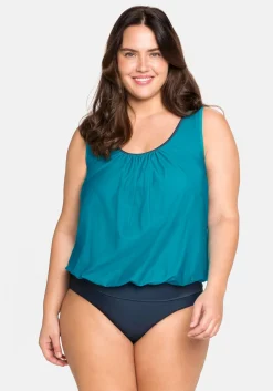 Tankini-Oberteil in Oversized-Form, elastischer Bund