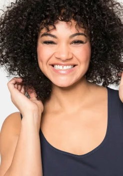 Tanktop aus Baumwolle, mit Rundhalsausschnitt