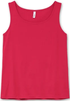 Tanktop aus Baumwolle, mit Rundhalsausschnitt