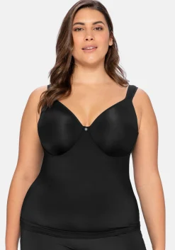 Top aus Microfaser, mit integriertem Bügel-BH