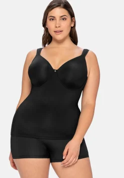 Top aus Microfaser, mit integriertem Bügel-BH