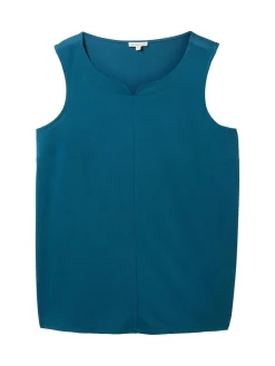 Top aus Viskose, mit senkrechter Teilungsnaht