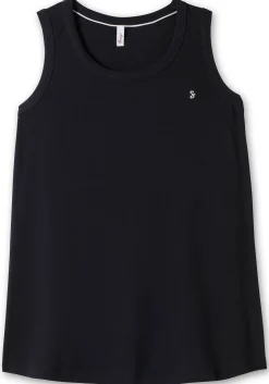 Top in leichter A-Linie, aus Rippqualität