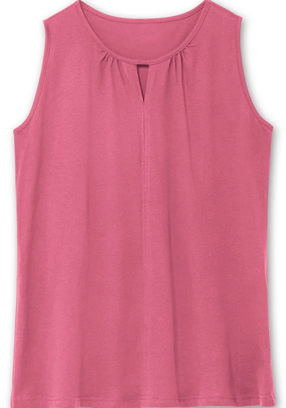 Top mit leichter Raffung und Cut-out am Ausschnitt