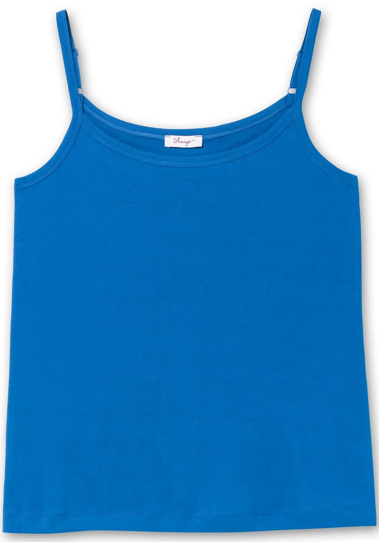 Top mit Spaghettiträgern, in Rippqualität