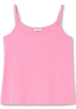 Top mit Spaghettiträgern, in Rippqualität