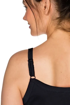 Top mit Spaghettiträgern, in Rippqualität