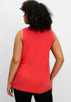 Top mit Wasserfallkragen und Gummibund