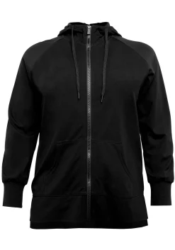 Trainingsjacke mit Kapuze, aus Sweat