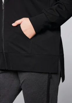 Trainingsjacke mit Kapuze, aus Sweat