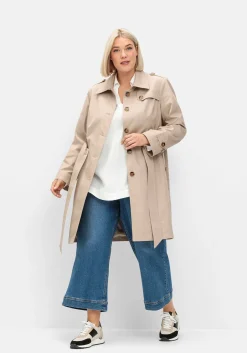 Trenchcoat in wasserabweisender Qualität