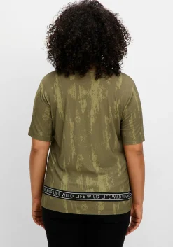 T-Shirt mit Animal-Frontprint