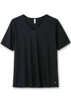 T-Shirt mit doppellagigem Vorderteil