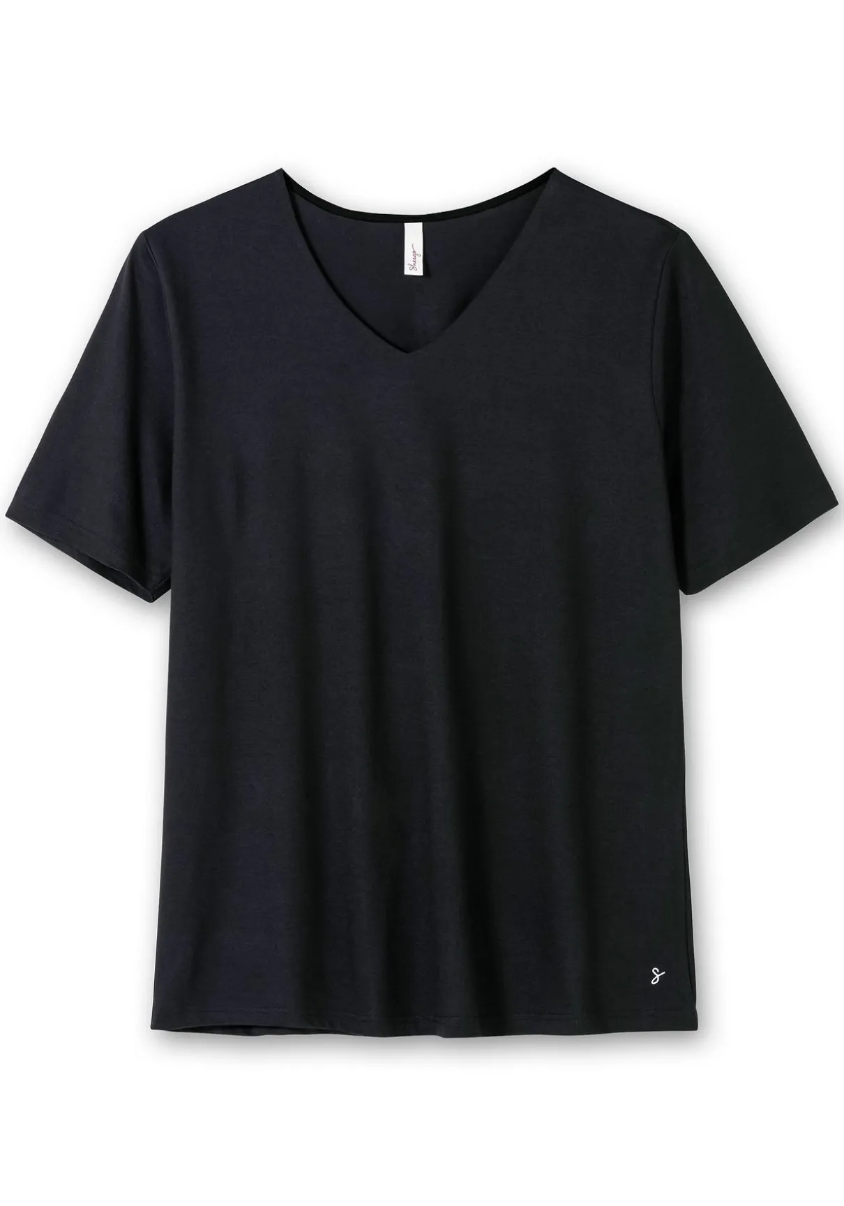 T-Shirt mit doppellagigem Vorderteil