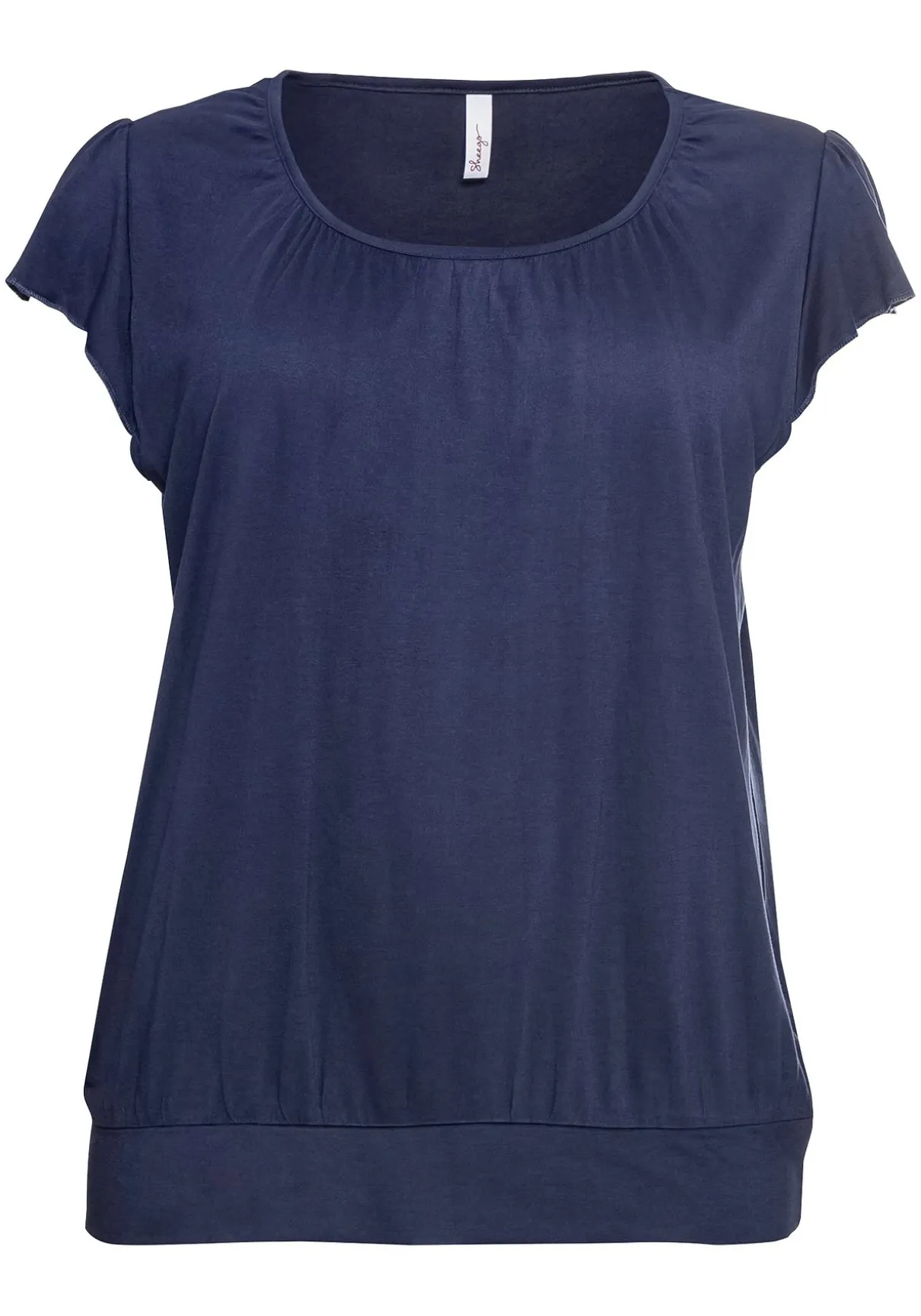 T-Shirt mit Flügelärmeln und breitem Bund