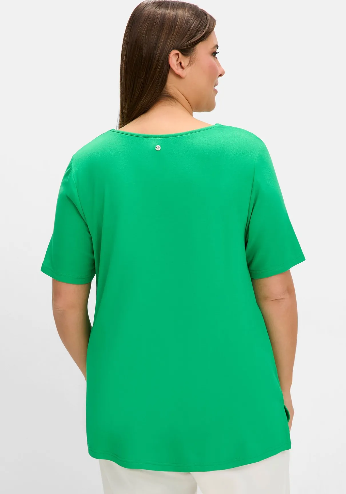 T-Shirt mit herzförmigem Ausschnitt