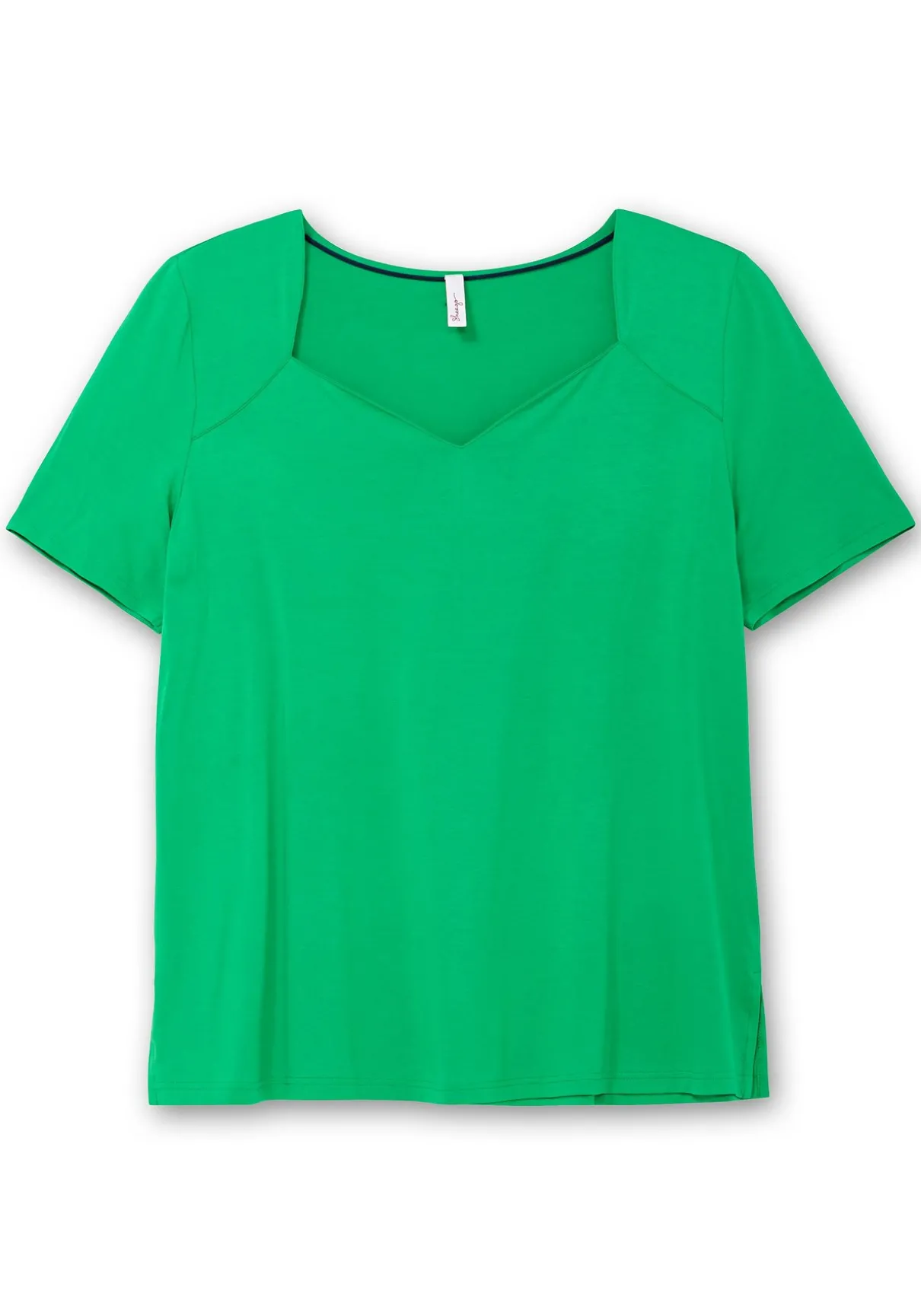 T-Shirt mit herzförmigem Ausschnitt