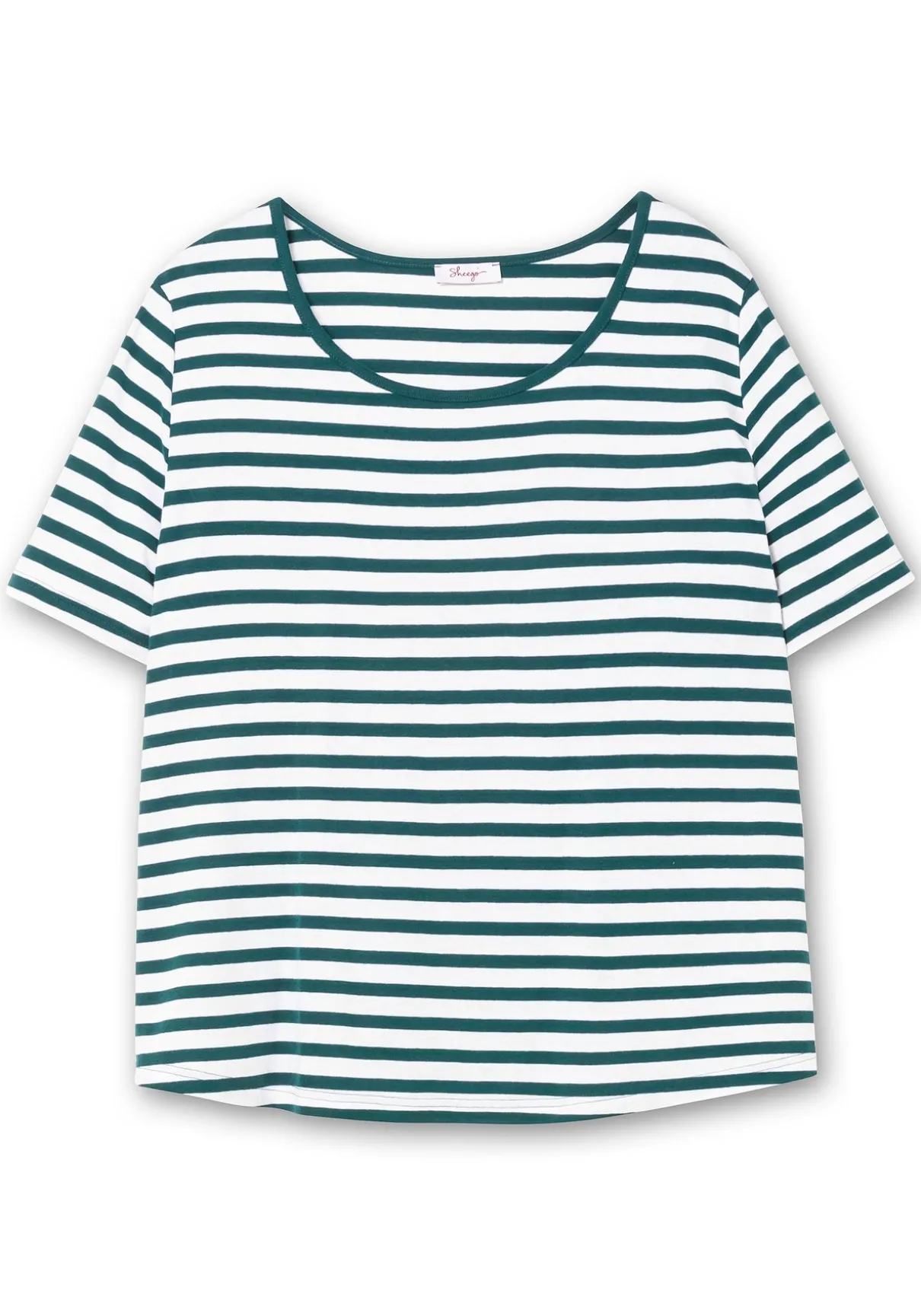 T-Shirt mit Streifen und Rundhalsausschnitt