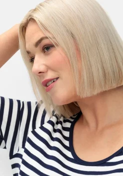 T-Shirt mit Streifen und Rundhalsausschnitt