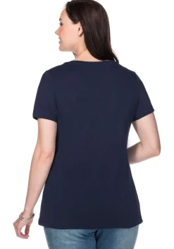 T-Shirt mit V-Ausschnitt