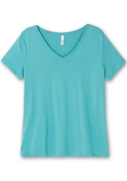 T-Shirt mit V-Ausschnitt