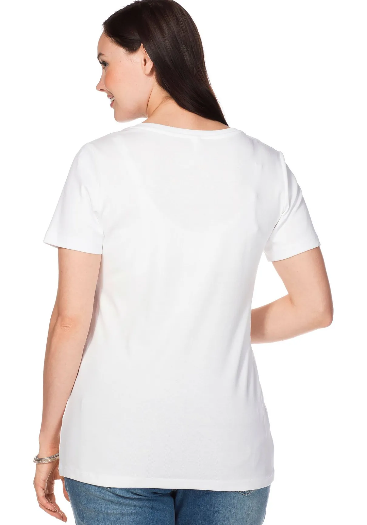 T-Shirt mit V-Ausschnitt