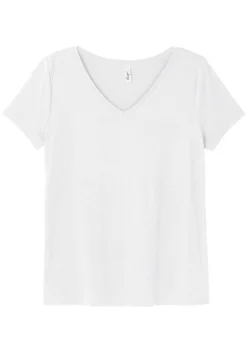 T-Shirt mit V-Ausschnitt