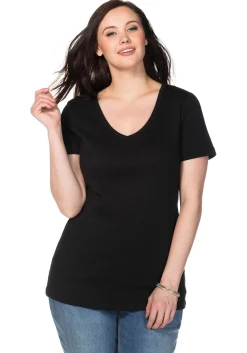 T-Shirt mit V-Ausschnitt