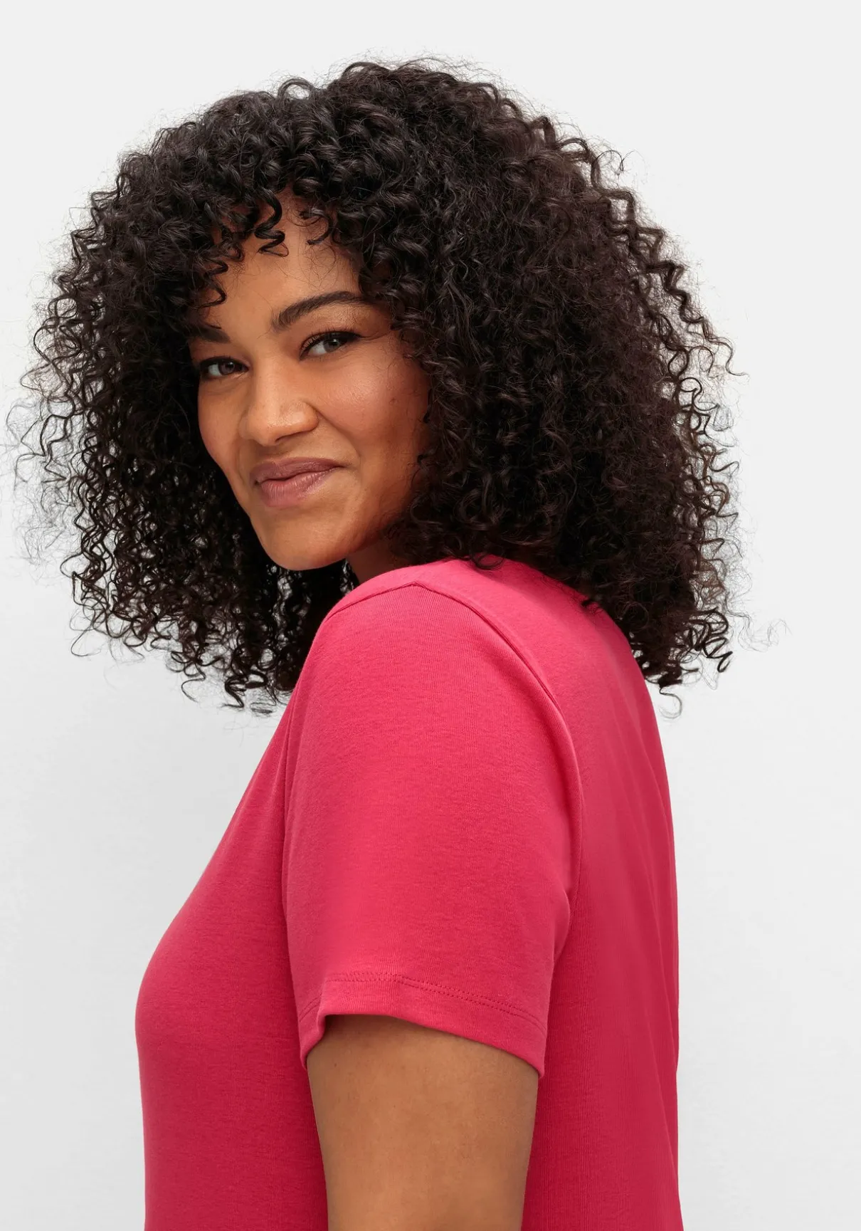 T-Shirt mit V-Ausschnitt