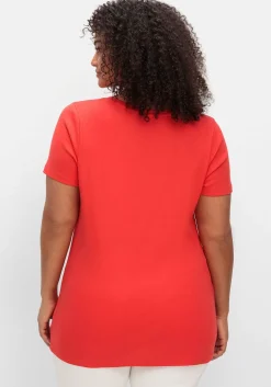 T-Shirt mit V-Ausschnitt