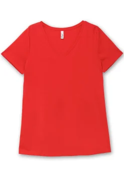 T-Shirt mit V-Ausschnitt