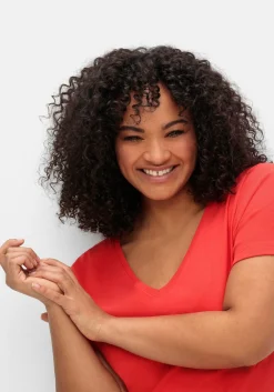 T-Shirt mit V-Ausschnitt