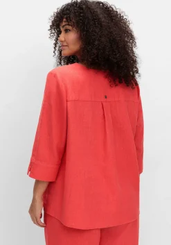 Tunika aus Leinen-Viskose-Mix, in leichter A-Linie