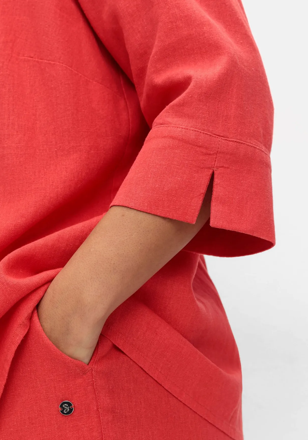 Tunika aus Leinen-Viskose-Mix, in leichter A-Linie