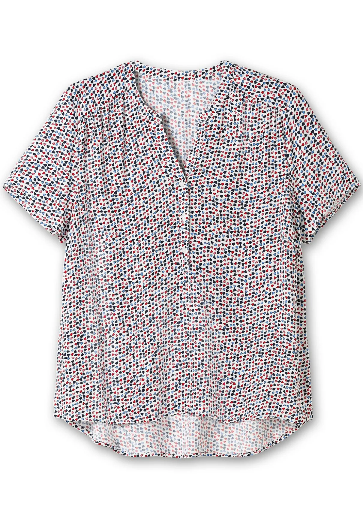 Tunika aus Viskose, mit grafischem Alloverdruck