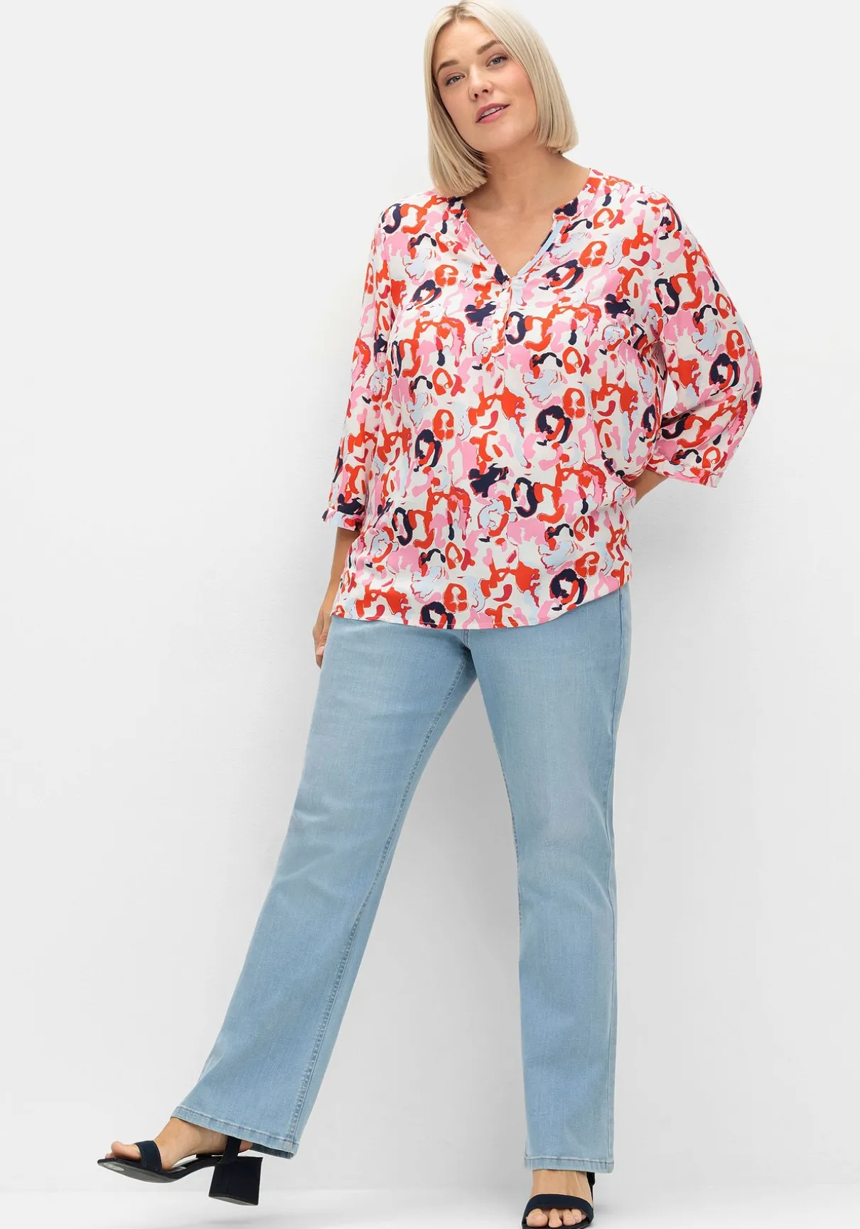 Tunika im Doppelpack, uni und gemustert