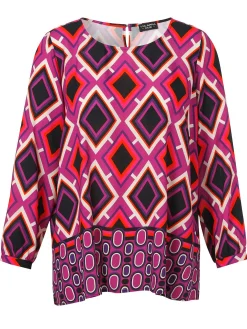 Tunika im grafischen Mustermix