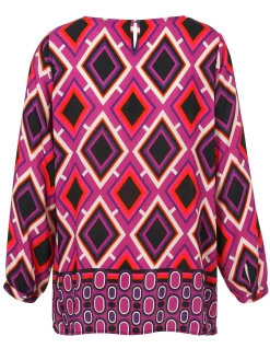 Tunika im grafischen Mustermix