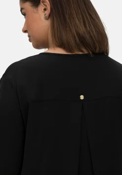 Tunika im Lagenlook aus Chiffon und Jersey