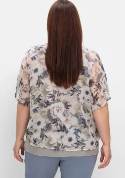 Tunika im Lagenlook, mit Paillettensaum