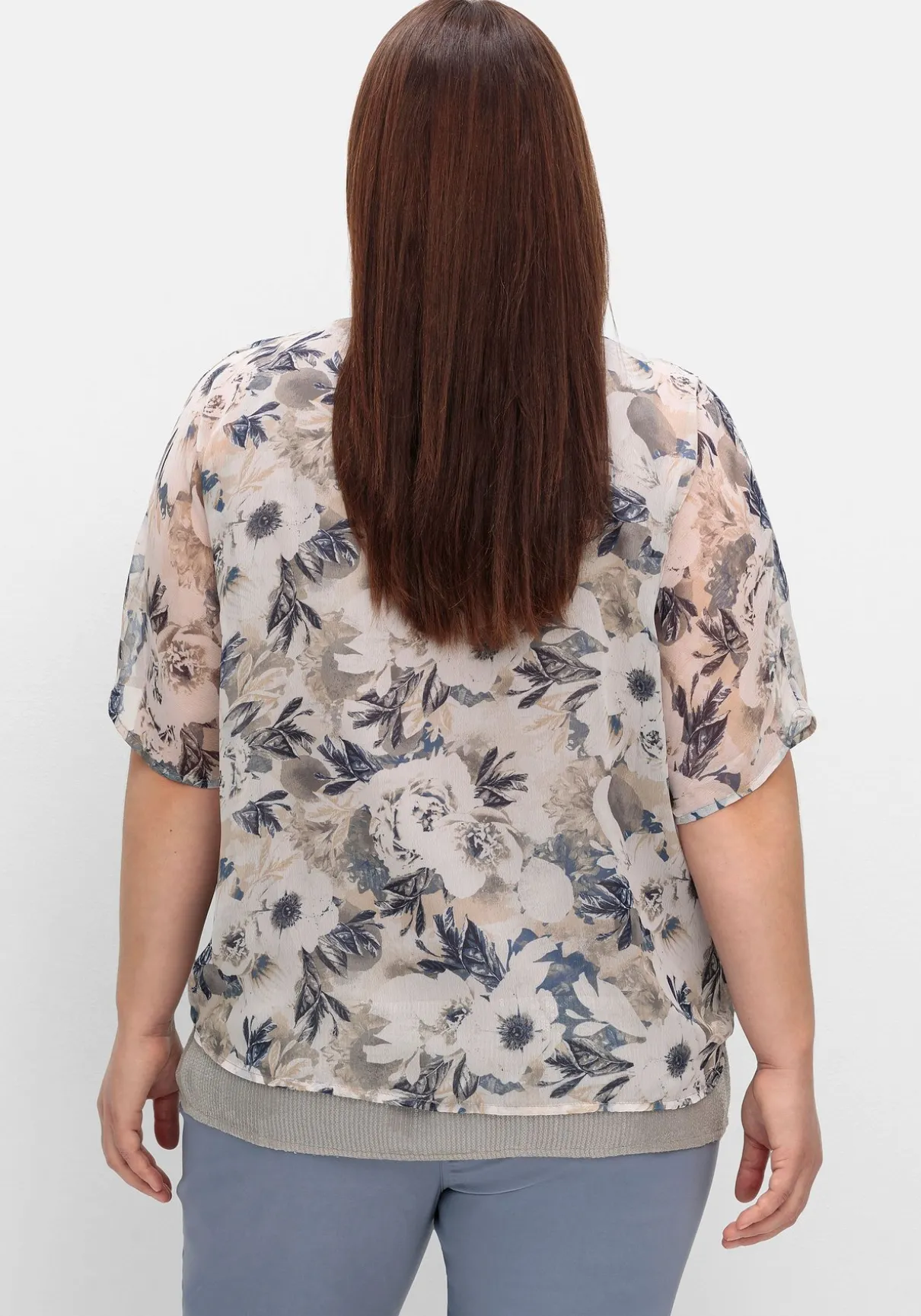 Tunika im Lagenlook, mit Paillettensaum