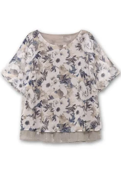 Tunika im Lagenlook, mit Paillettensaum