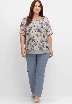 Tunika im Lagenlook, mit Paillettensaum