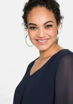 Tunika im Layerlook, mit Chiffon